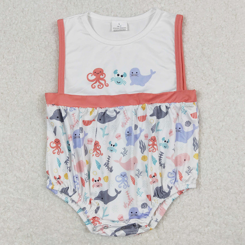 Summer Infant Baby Girls Rompers Kids Sibling Clothing Boys Romper SR1187