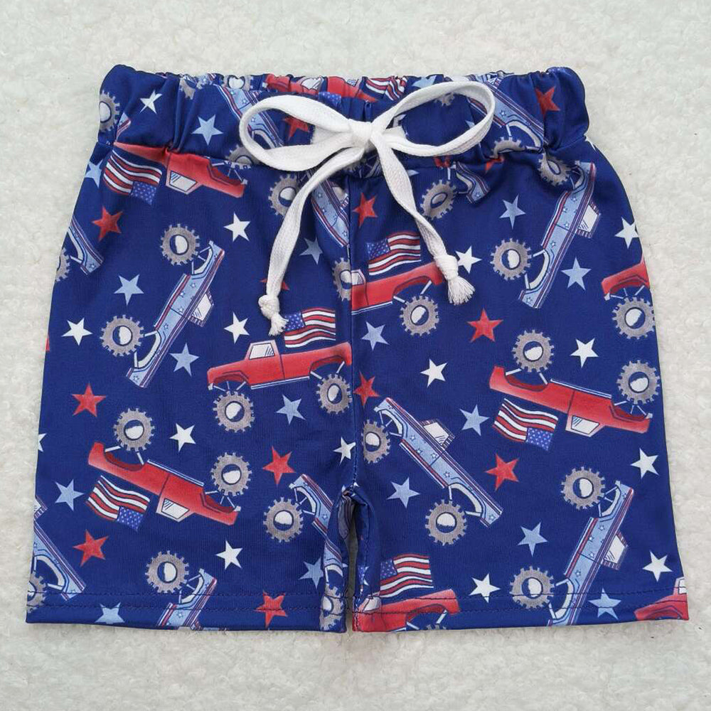 Boutique Baby Boys Summer Tractors Stars Bottom Shorts SS0205