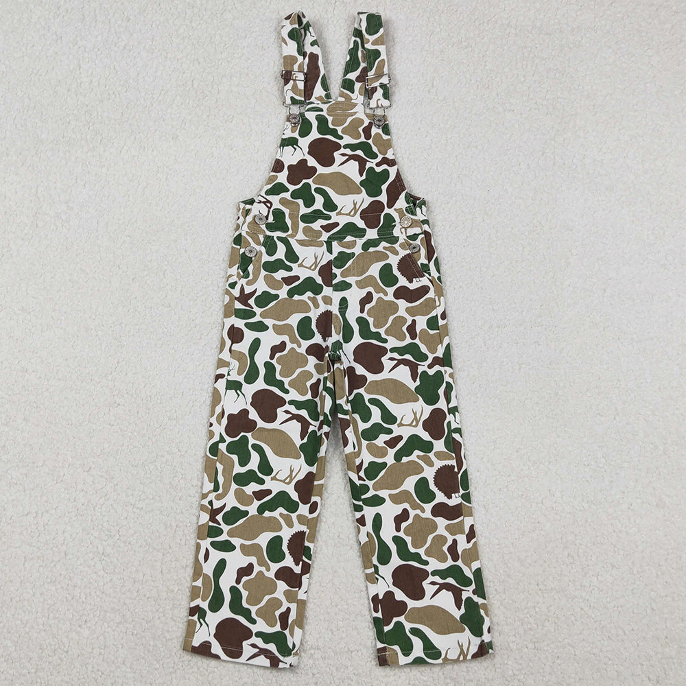 Baby Boys Jeans Deer Ducks Camo Hunting Denim Overalls Jumpsuits P0828 11.7