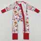 Baby Girls Rompers Strawberry Flowers Two Way Zip Convertible Rompers LR2852 12.9
