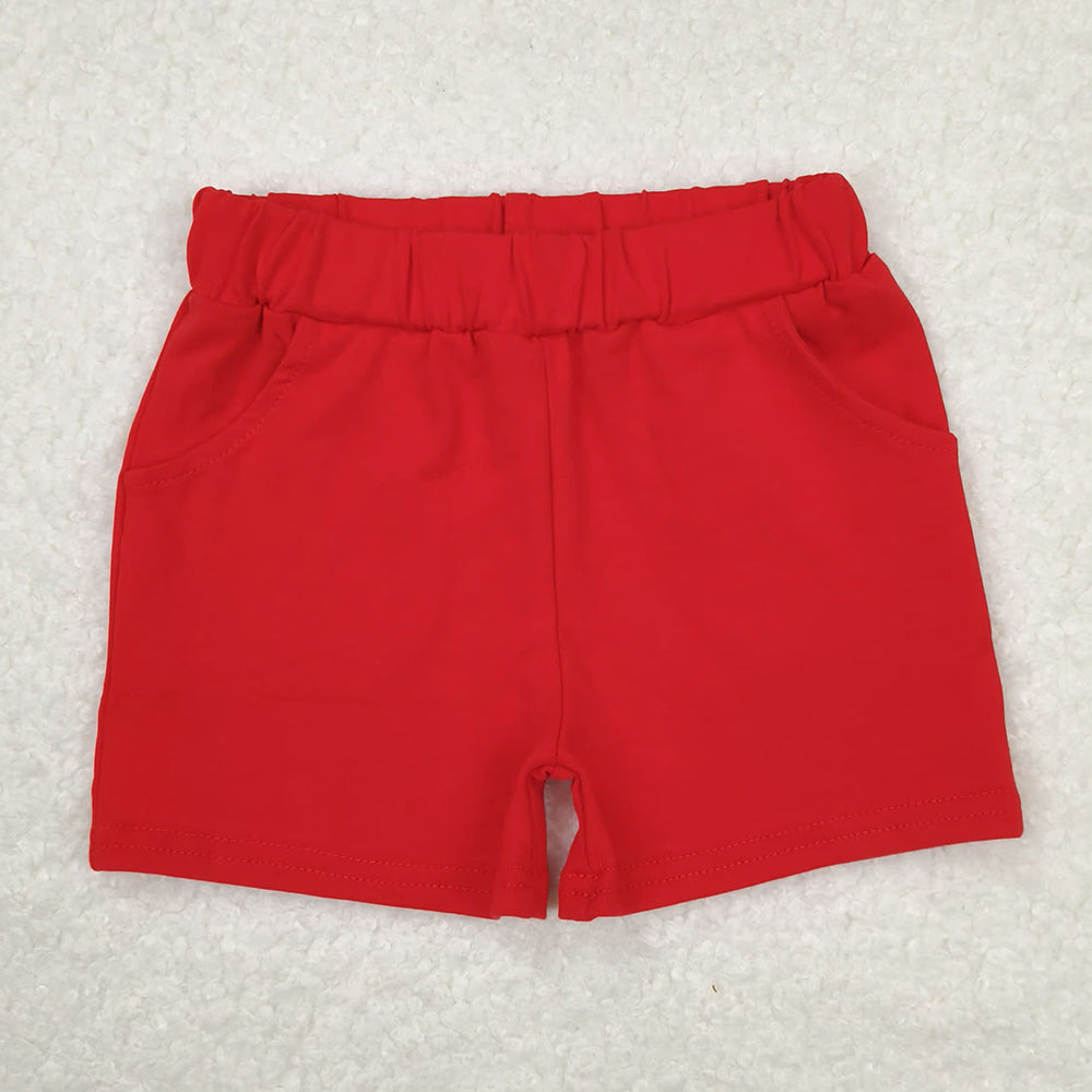 Baby Boys Shorts Red Cotton Pockets Shorts Bottoms SS0270