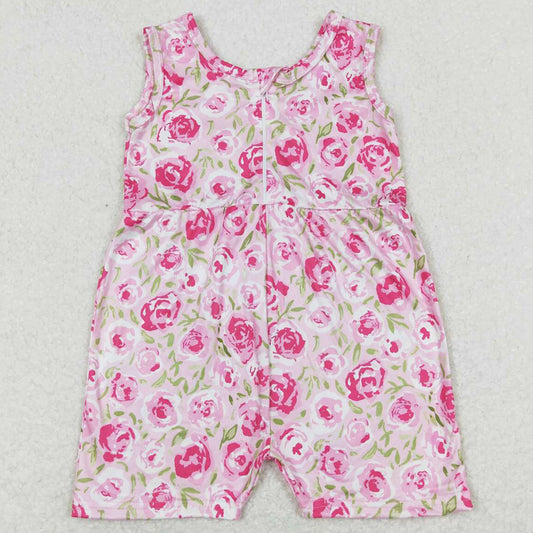 Baby Girls Jumpsuits Flowers Sleeveless Summer Jumpsuits SR1127