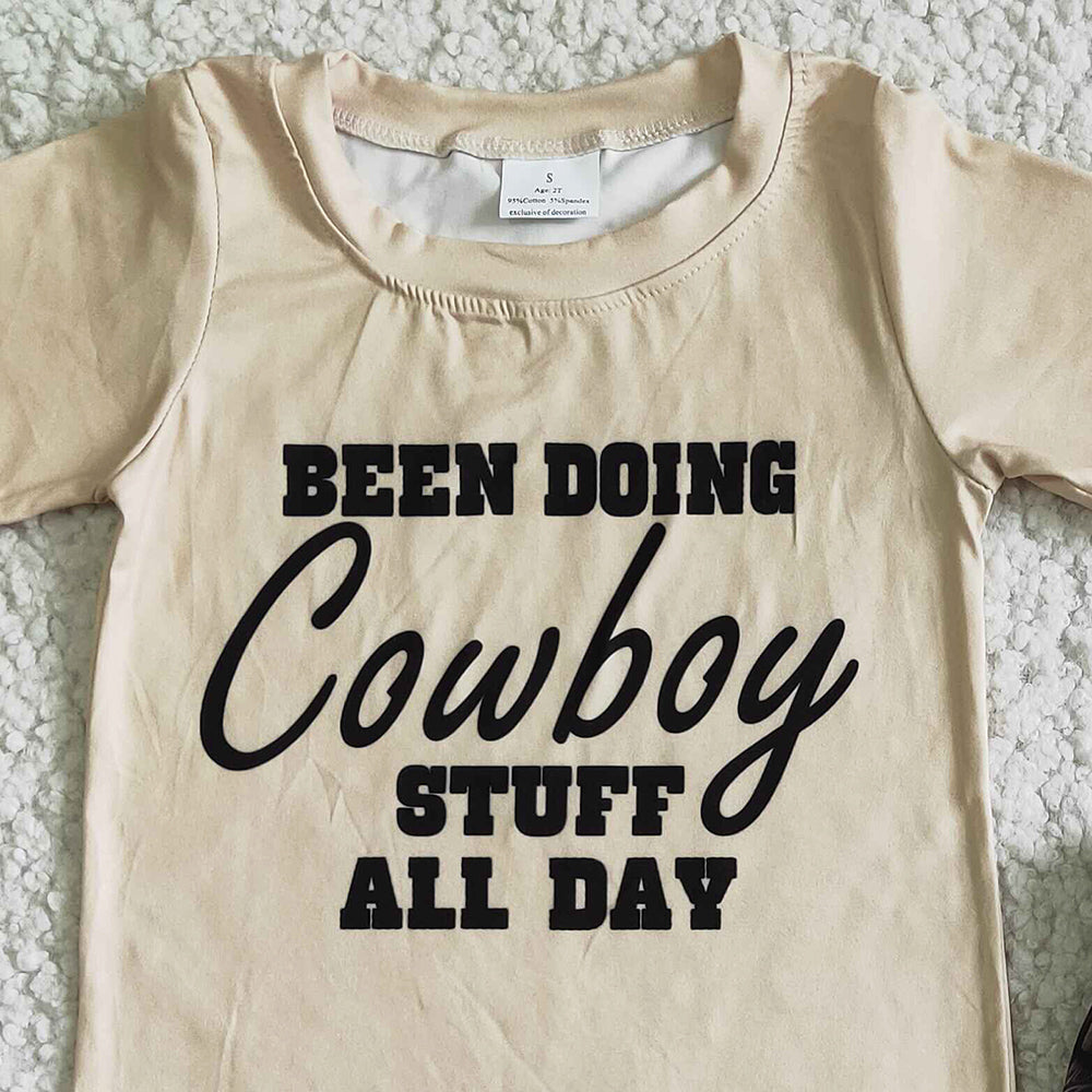 Western Style Summer Baby Boy Clothes Cowboy Fashion Outfits GSSO0017