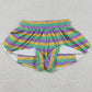 Baby Girls Shorts Mardi Gras Stripes Yoga Active Ruffle Shorts Bottoms SS0685 11.15