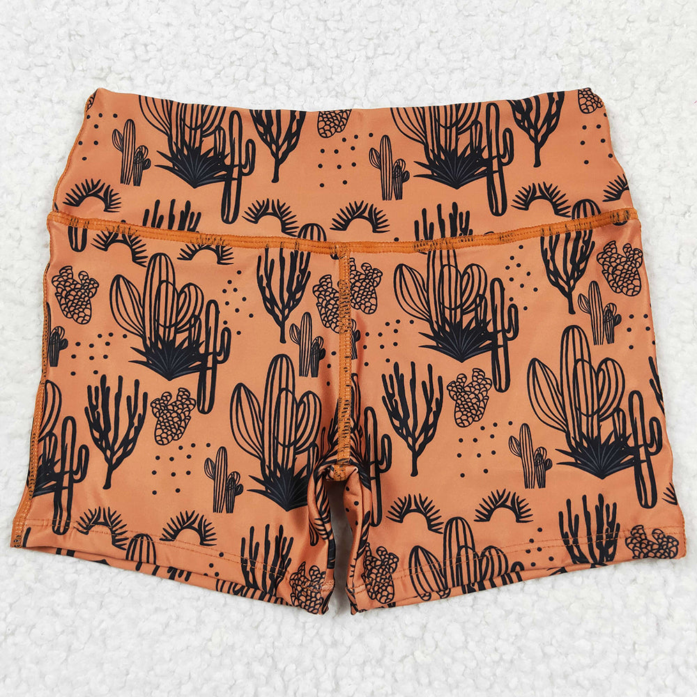 Baby Girls Shorts Brown Cactus Biking Summer Bottoms Shorts SS0215