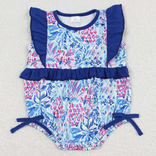 Infant Baby Girls Rompers Ruffle Flowers Rompers SR1033