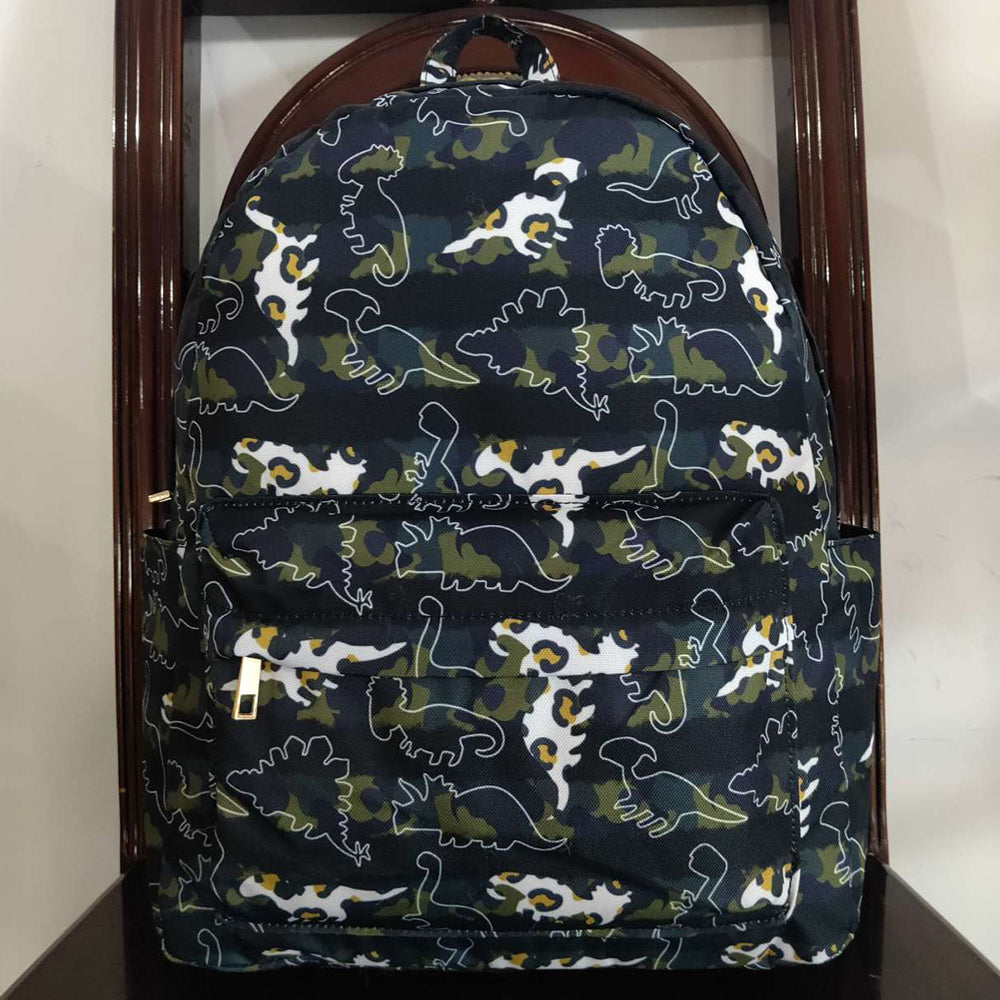 Camo Leopard Dinosaur Print Boy backpack BA0155