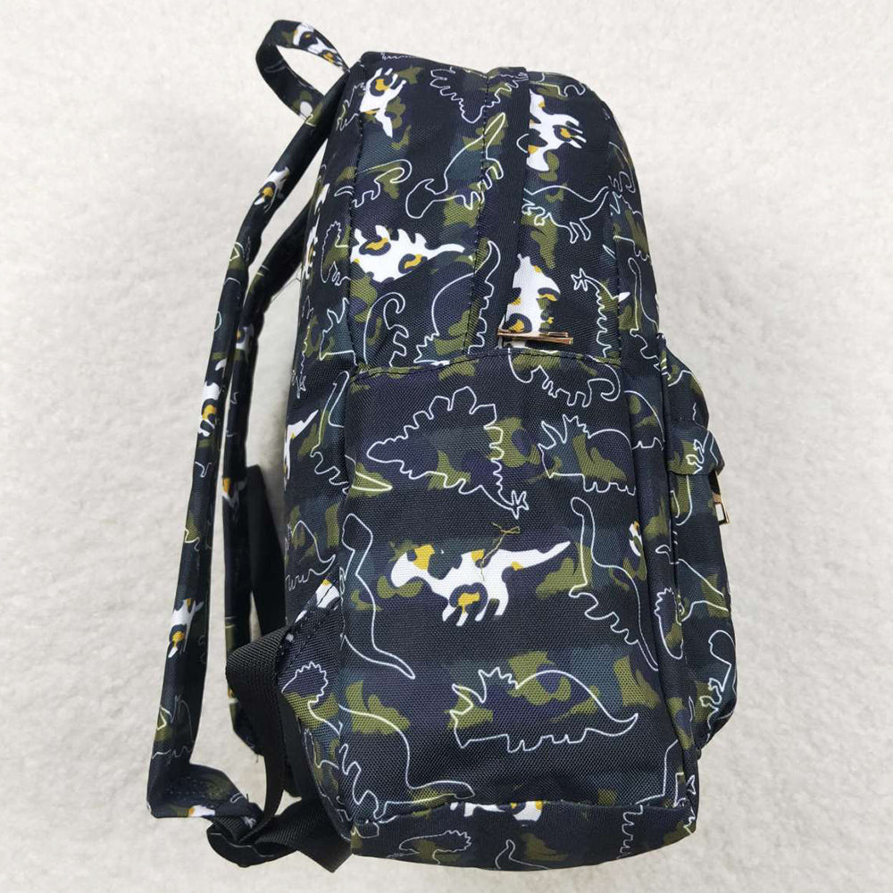 Camo Leopard Dinosaur Print Boy backpack BA0155