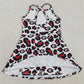 Baby Girls Dress Strap Black Red Leopard G Team Yoga Active Shorts Knee Length Dress GSD3632