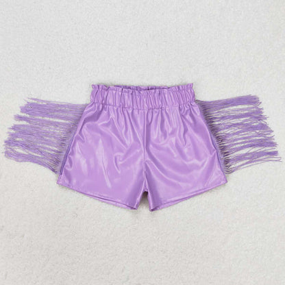 Baby Girls Tassels Shorts Fashion Sibling Sister Girls Pleather Shorts SS0242