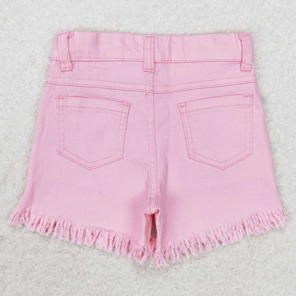 Baby Girls Jeans Shorts Pink Sequin Summer Denim Shorts SS0230