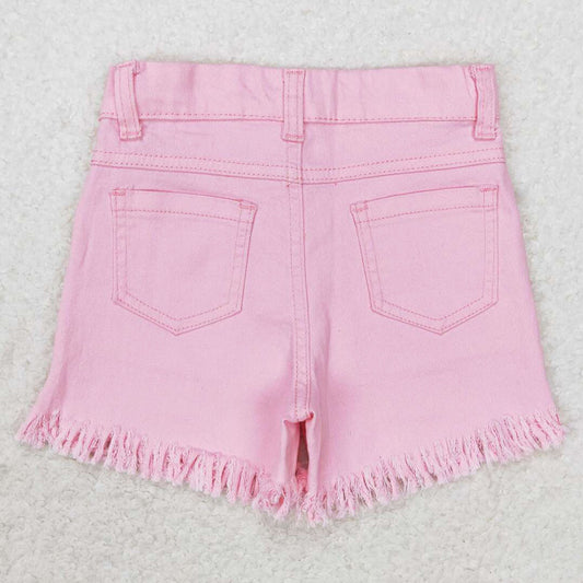 Baby Girls Jeans Shorts Pink Sequin Summer Denim Shorts SS0230