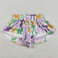 Baby Girls Shorts Mardi Gras Bows Plaid Yoga Active Shorts Bottoms SS0684 11.22