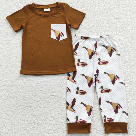 Baby Boys Clothes Duck Pocket Pants Sets BSPO0102