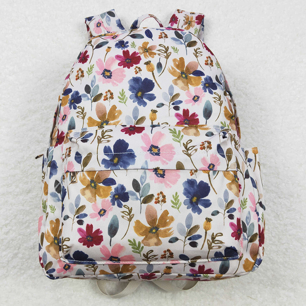 Flower Print Girls Backpacks BA0143