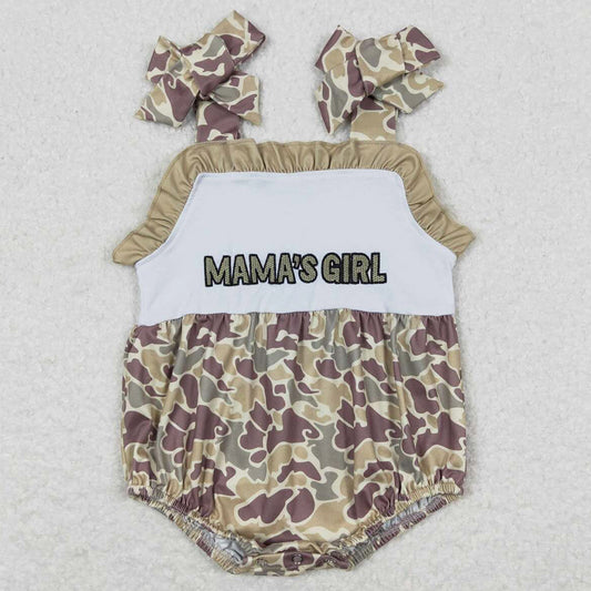 Infant Baby Rompers Mama`s Boy Mama`s Girl Embroidery Romper SR0994