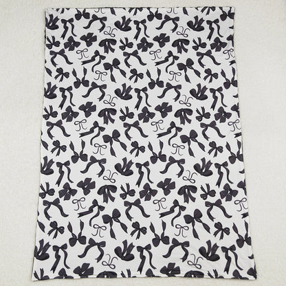 Baby Kids Girls Blankets Black Bows Plaid Fall Blankets BL0217 9.20