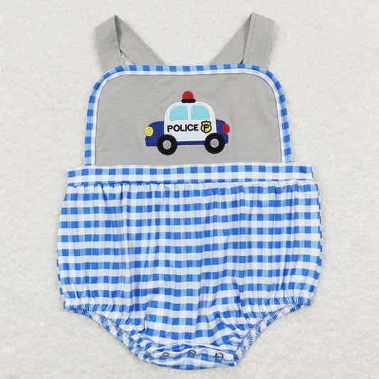 Boutique Baby Infant Boys Rompers Car Embroidery Boy Romper SR0997