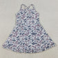Baby Girls Dress Strap Gray Camo Yoga Ruffle Knee Length Dresses GSD2308