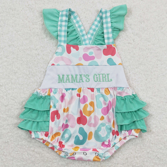 Infant Baby Girls Rompers Mama`s Girl  Embroidery Romper SR1246