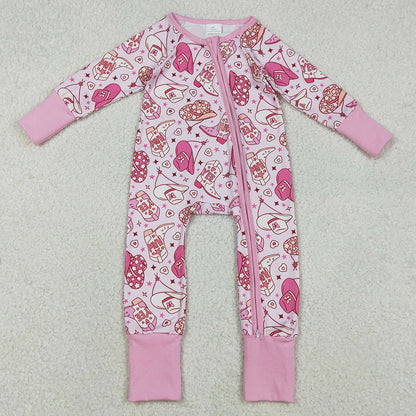 Baby Girls Rompers Howdy Boots Hats Western Two Way Zip Convertible Rompers LR2855 12.8
