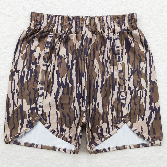 Adult Women Shorts Green Camo Bottomland Summer Shorts SS0362