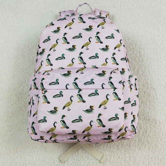 Baby Kids Girls Backpacks Pink Ducks Backpack Back Bags BA0203