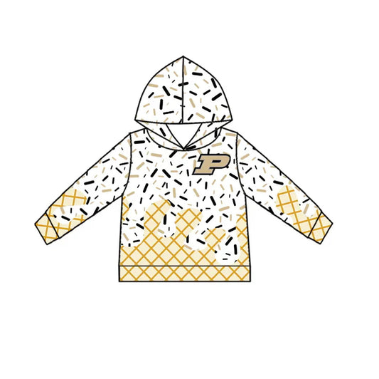 Preorder(moq 5) P ice cream sprinkle toddler kids team hoodie 8.19