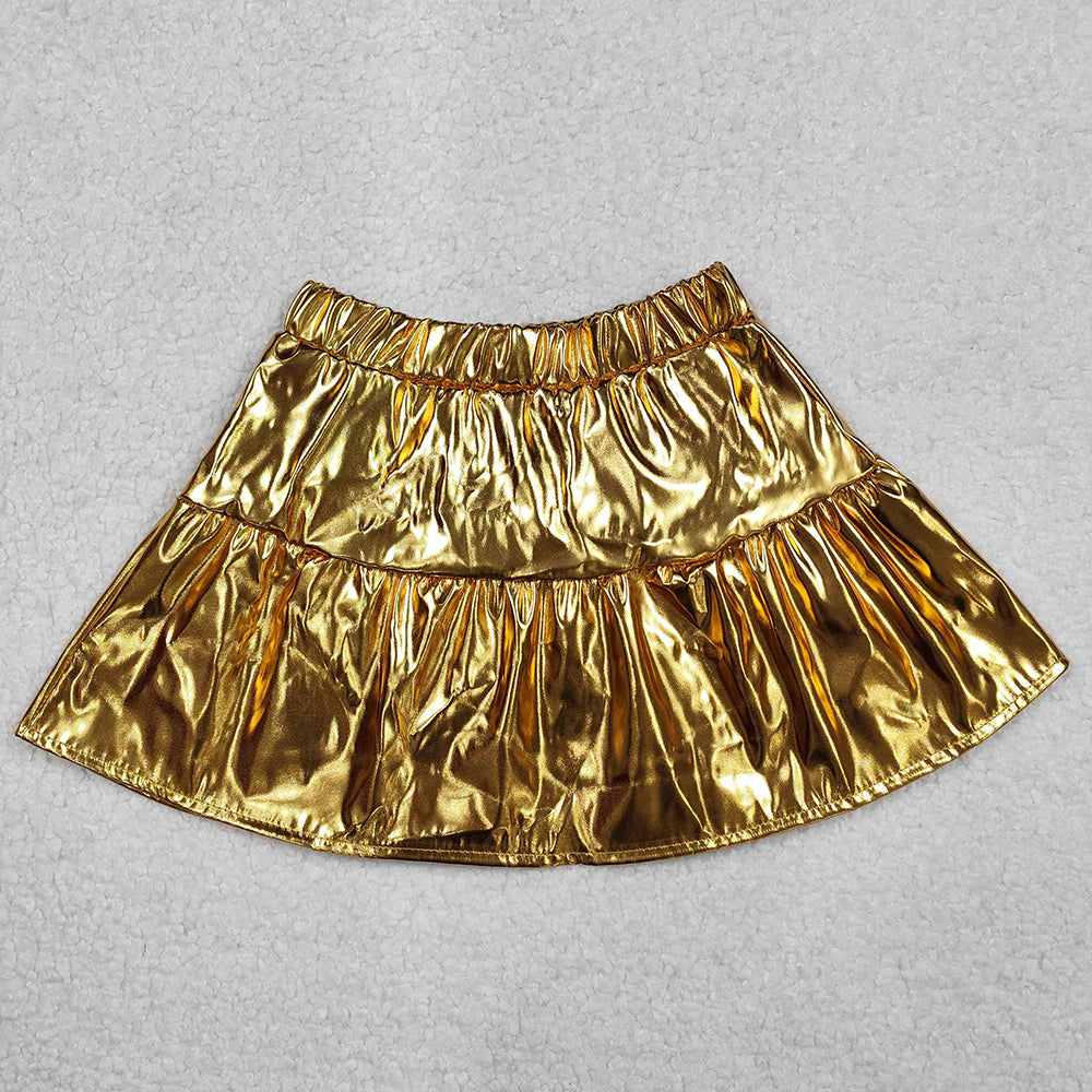 Baby Girls Skirts Golden Leather Skirts GLK0043 3.7
