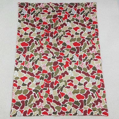 Baby Boys Deer Candy Cane Camo Christmas Blankets BL0257