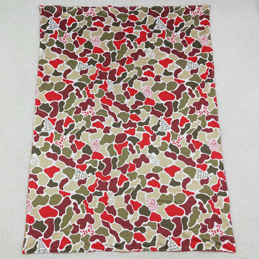 Baby Boys Deer Candy Cane Camo Christmas Blankets BL0257