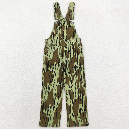 Baby Boys Kids Overalls Leaves Camo Denim Strap jumpsuits Overall P0534