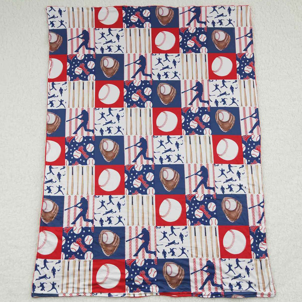 Boutique Kids Baby Blankets Baseball Print Cute Blankets BL0063