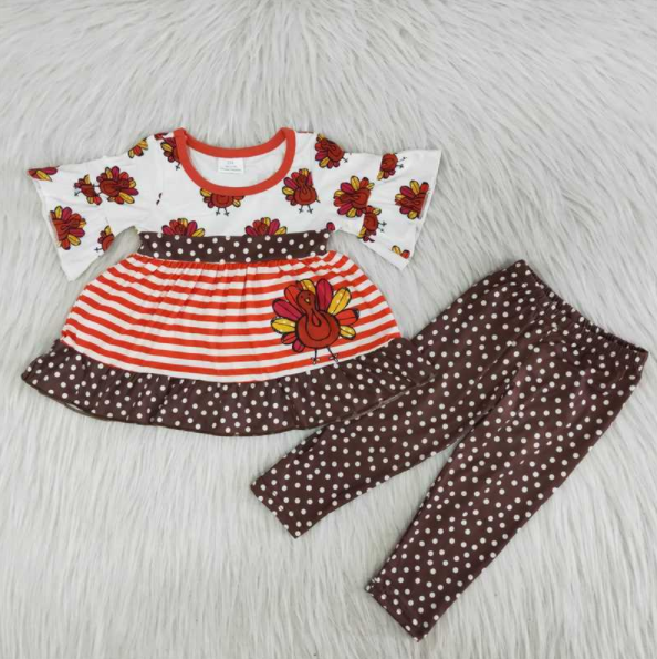 Thanksgiving Baby Girls Clothes Sets A1-16