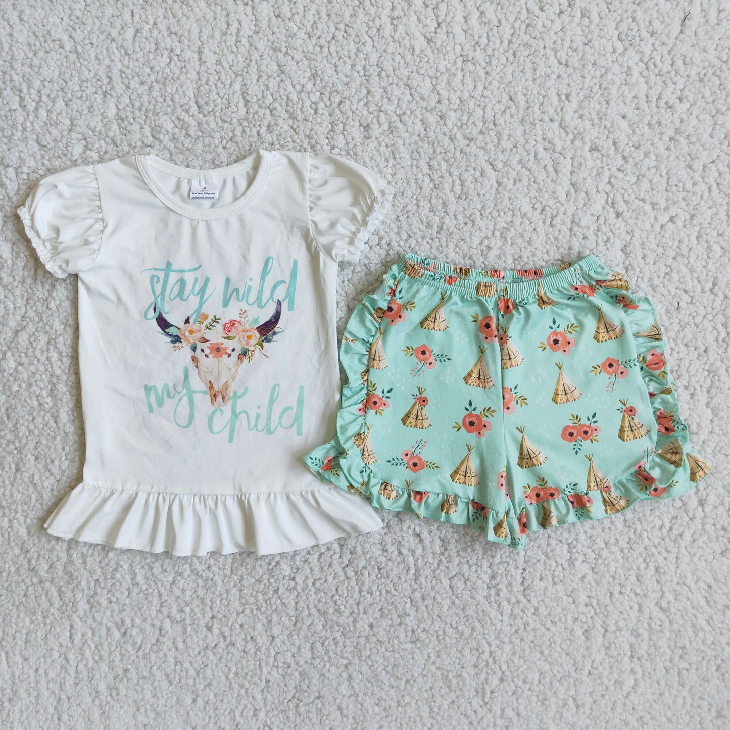 Summer Baby Girl Clothes Sets A12-24