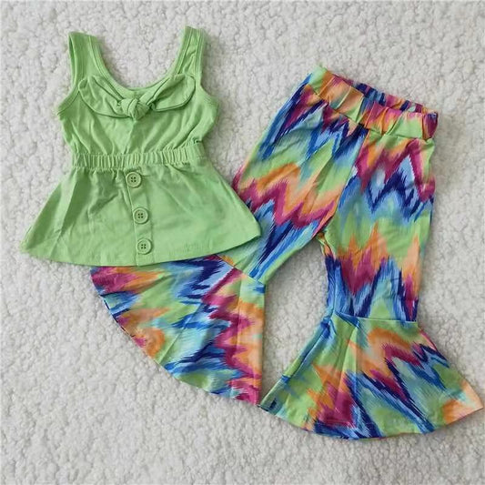 Boutique Girls Clothing Bell Pants Sets A17-23