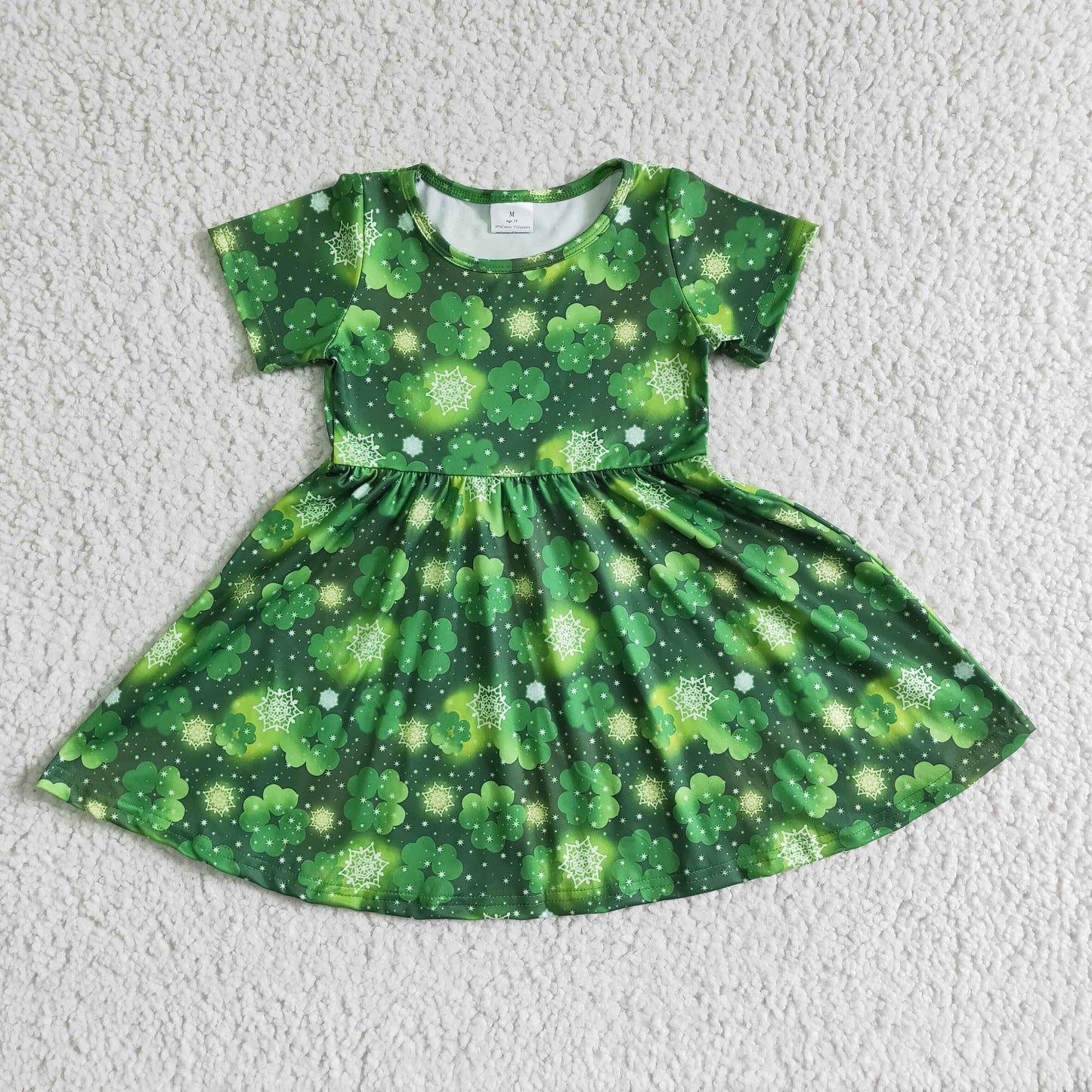 St. Patrick's Day Kids Girls Dress A8-10