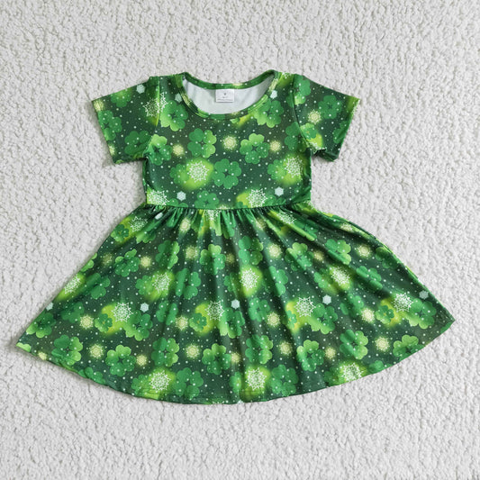 St. Patrick's Day Kids Girls Dress A8-10