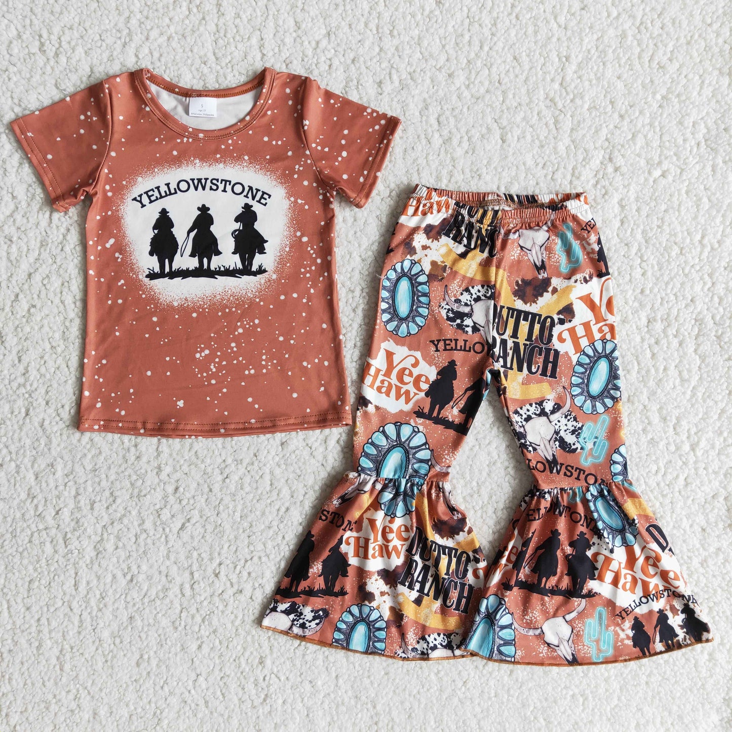 Western Baby Girls Clothes Sets B1-19