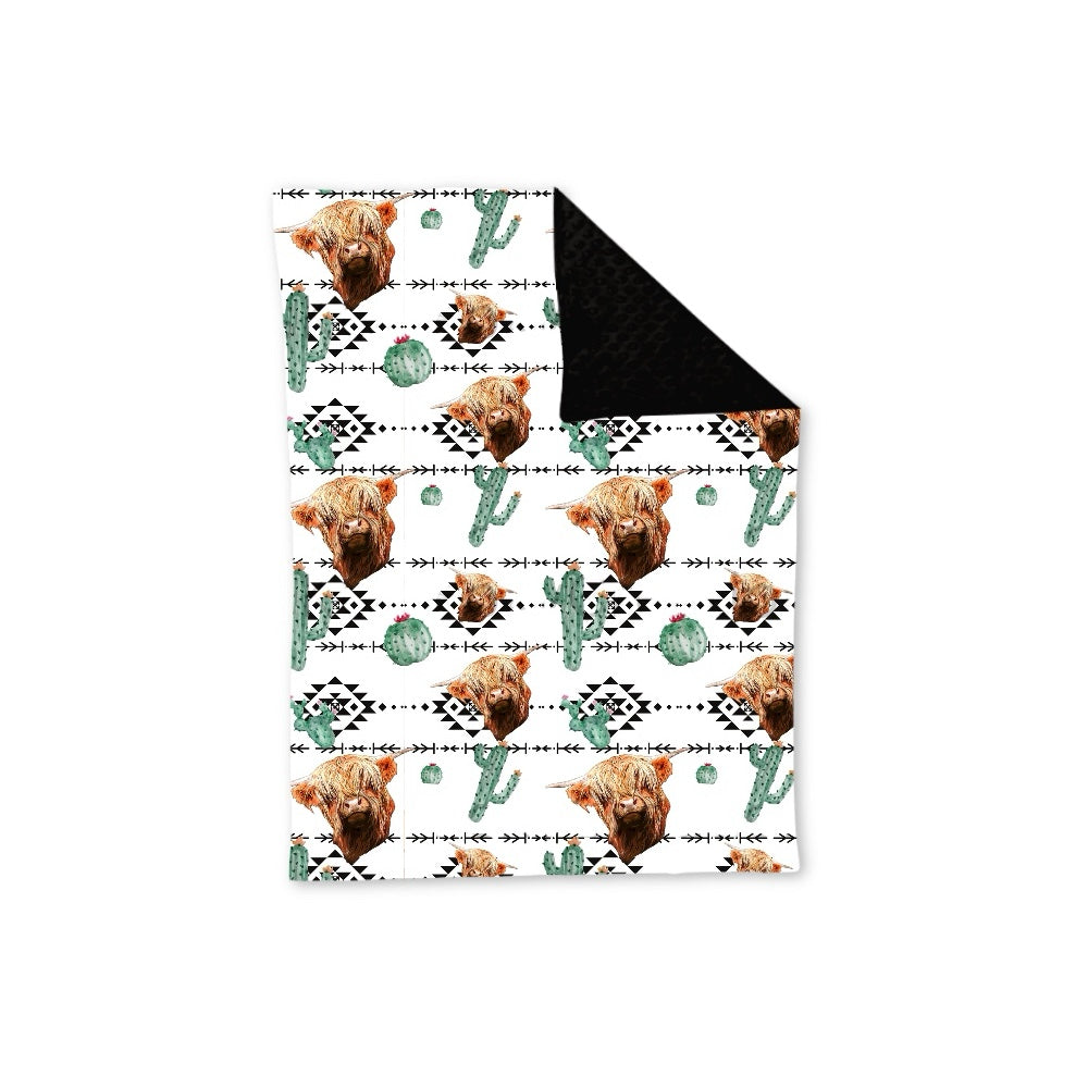 Baby Children Kids Blankets Western Highland Cow Blankets preorder BL0152