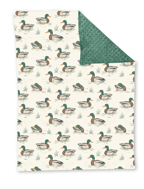 Baby Kids Children Blankets Ducks Minky Blankets preorder BL0166