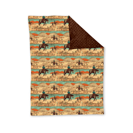 Baby Kids Children Blankets Horse Minky Blankets preorder BL0167