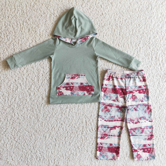 New Fashion Baby Boys Clothes Hoodie Set BLP0102 (2)