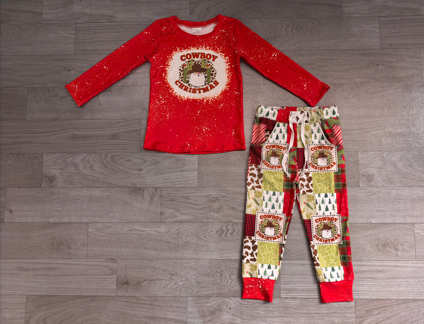 Baby Boys Clothes Cowboy Red Tops Pants Clothes Sets Preorder BLP0375