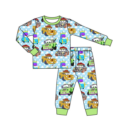 Baby Boys Pajamas Cars Long Sleeve Top Pants Pajamas Sets Preorder BLP0800