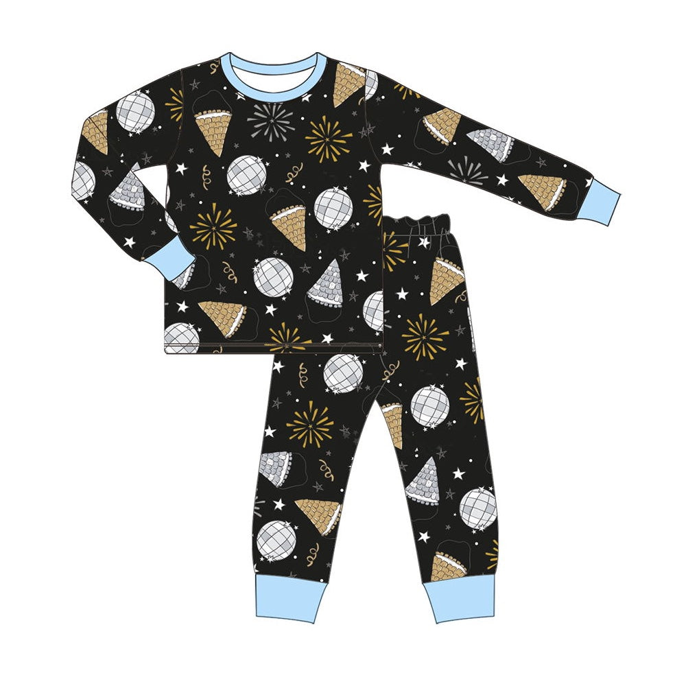 Baby Boys Pajamas Happy New Year Top Pants Pajamas Sets Preorder BLP0812