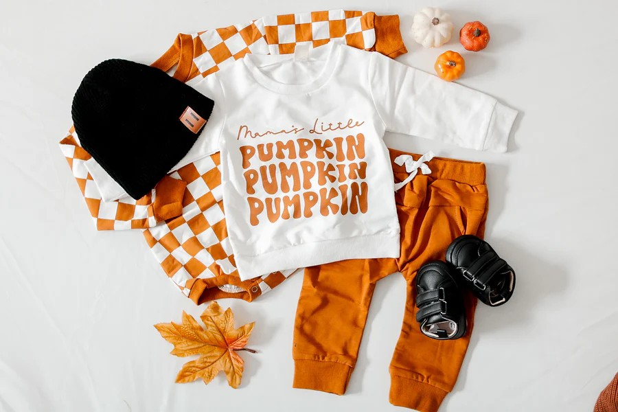 Baby Boys Clothes Pumpkin Outfits Preorder BLP0837