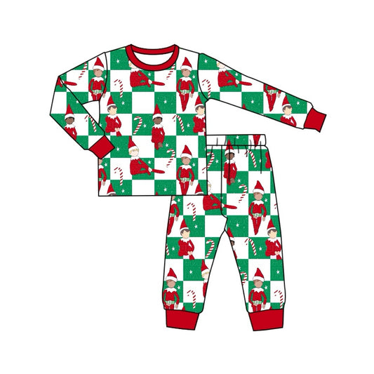 Hot Sale Baby Boys Pajamas Christmas Long Sleeve Top Pants Pajamas Sets Preorder BLP0875