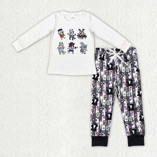 Baby Boys Clothes Halloween Dogs Shirt Bottom Pants Sets BLP0893