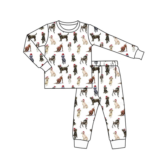 Baby Boys Pajamas Christmas Dogs Top Pants Pajamas Sets Preorder BLP0930